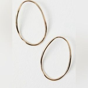 Free People Oval Oversized Hoops